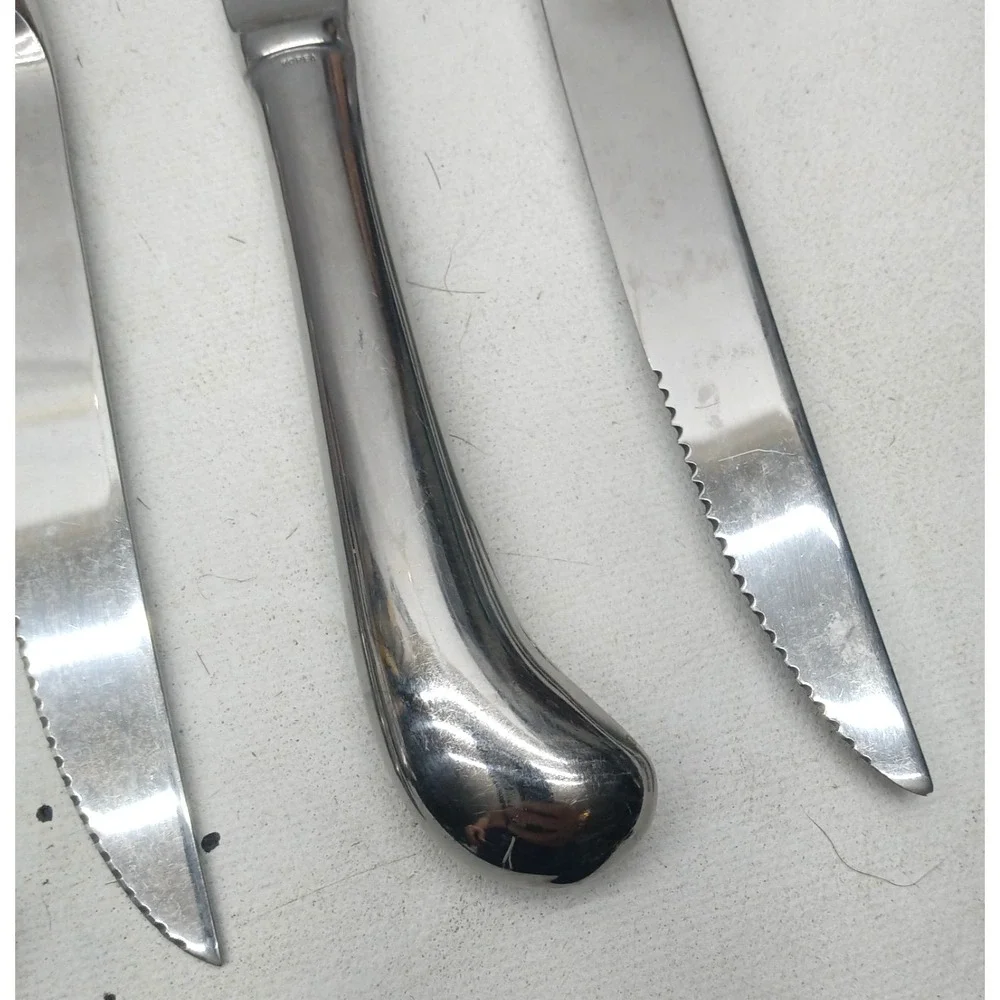 KOREAN PISTOL‎ HANDLED Stainless Steel Steak Knives 9.5